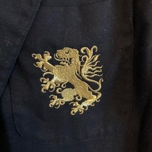 Women’s Spiegel Wirkshop Black Blazer w/ Ornate Gold Buttons. Vintage ‘80’s